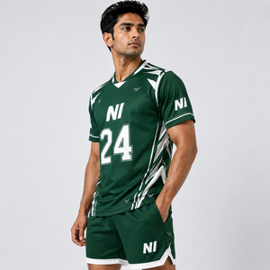 Uniforme de Fútbol Americano Personalizado al por Mayor, Conjunto de Uniforme Deportivo Transpirable de Secado Rápido para Hombres y Jóvenes - Product Image 2