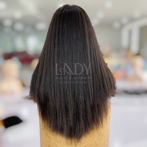 Yaki droite 100% vietnamien prix de gros perruques de cheveux bruts perruques de cheveux humains HD fermeture dentelle vierge cuticule cheveux - Product Image 3