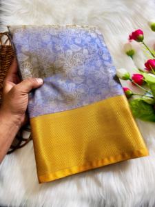 Sari indio tradicional para mujer con bordado detallado y diseño elegante, perfecto para festivales y fiestas - Product Image 4