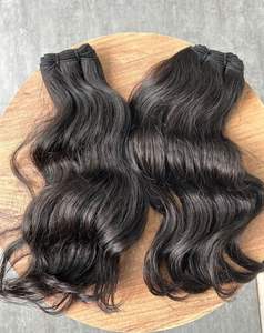 Peluca de cierre frontal de encaje de cabello humano crudo Material de encaje con pelos individuales atados a la base una gran línea de cabello de peluca - Product Image 5