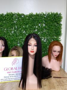 วิกผมลูกไม้ด้านหน้าสำหรับผู้หญิงผิวดำ,วิกผมตรงลูกไม้ด้านหน้าสีบลอนด์ - Product Image 4