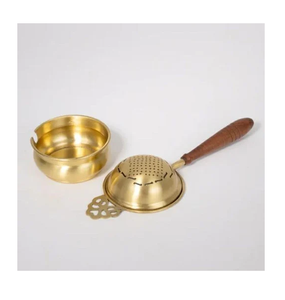 ที่กรองชาทองเหลืองตะแกรงกรองชาแบบถักด้วยมือ - Product Image 6