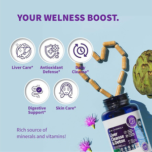 Cápsulas Personalizadas para la Desintoxicación y Limpieza del Hígado - 60 Unidades de 2.5g, Suplemento de Vitaminas para Promover la Digestión y la Belleza, 24 Meses de Duración - Product Image 2