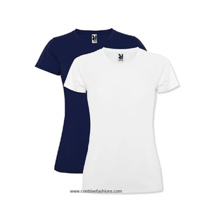 High Quality Classic Women's <b>T</b>-<b>Shirt</b> Comfortable Cotton Knitted for Outdoor Sports Casual Wear for Running Sessions Plain Tshirt - Product Image 1