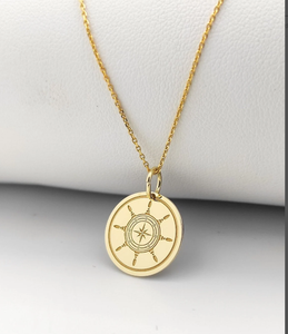Premium Quality <b>Ship</b> Rudder Charm, Marine Pendant, Sea Rudder Necklace Quality Best Nautical <b>Ship</b> <b>Wheel</b> Handmade Decor - Product Image 1