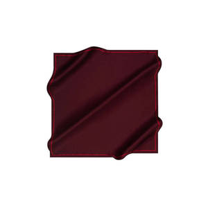 ผ้าพันคอไหมทวิลสีเบอร์กันดี 100% ลายเสือดาวและลายจุดแบบดีไซเนอร์ - Product Image 2