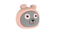 Mini haut-parleur en forme d'ours avec lampe LED, haut-parleur sans fil portable, lecteur de musique BT de type C