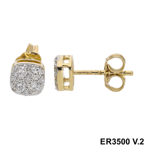 Boucles d'oreilles sophistiquées en diamant CTW 0.54 en or 14 carats pour la collection de bracelets et de bracelets de mode pour femmes - Product Image 5