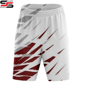 Shorts de sport à séchage rapide avec cordon de serrage, shorts en maille à sublimation avec peinture à l'huile, logo personnalisé, shorts pour hommes - Product Image 3