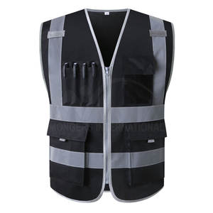 Chaleco de trabajo de poliéster de alta visibilidad al mejor precio en línea con logotipo personalizado e impresión características transpirables servicios OEM y ODM - Product Image 1
