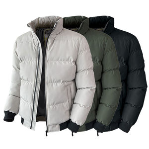 2024 invierno venta al por mayor personalizado mantener caliente chaquetas de invierno de talla grande con capucha abrigo hombres chaqueta acolchada - Product Image 1