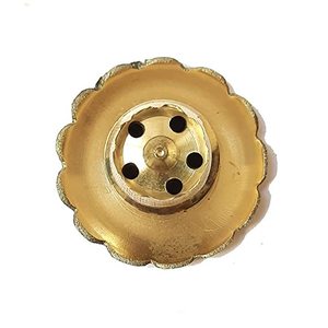 กระถางธูปทองเหลืองกลมน่ารักสำหรับวันหยุดที่วางธูปในฤดูใบไม้ผลิทางศาสนาสีทอง - Product Image 3