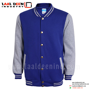 แจ็คเก็ต,OEM เสื้อไหมกำมะหยี่ปักโลโก้ที่กำหนดเองแจ็คเก็ต Letterman เสื้อเบสบอลเสื้อ Streetwear ทำจากปากีสถาน - Product Image 2