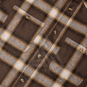 Men's Flannel Plaid Shirts Long Sleeve Oversized Men Flannel Button <b>Down</b> Shirt Casual Cotton Custom Wholesale - Product Image 4