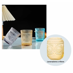 Ensemble de 15 verres colorés au design moderne et élégant, 300 ml, résistants au lave-vaisselle, pour l'eau - Product Image 3