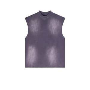 Vêtement personnalisé OEM débardeur sans manches en coton délavé à l'acide débardeur pour hommes débardeur débardeur surdimensionné à impression personnalisée et unie - Product Image 1