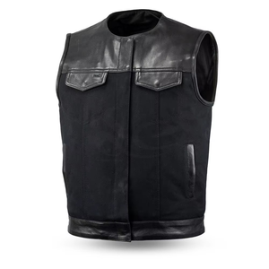Gilet de moto de style motard en laine/polyester respirant, écologique, imperméable, de haute qualité, sur mesure, pour hommes, vente en gros - Product Image 2