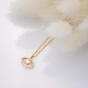 Collar con Diseño de Ojo y Piedra CZ, Amuleto de la Suerte, Joyería Turca al por Mayor, Hecha a Mano en Estambul, Plata de Ley 925 - Product Image 2