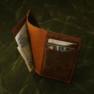 ที่ใส่บัตรหนังแท้สำหรับผู้ชาย, ที่ใส่บัตรเครดิตหนัง Crazy Horse LCH-0033ใส่บัตรขนาดเล็กสำหรับผู้ชาย - Product Image 3