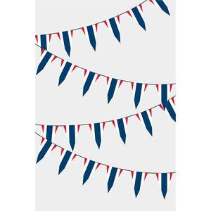 Triangular Paper <b>Banner</b> Flag for Party Events New Year & Valentine's Day Decorations - Product Image 1