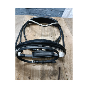 Meilleure vente anatomique confort anglais cheval bride en cuir véritable Style occidental fantaisie couture indien exportateur PVC sport - Product Image 5
