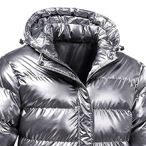 Veste matelassée brillante de style streetwear pour hommes et femmes, de bonne qualité, avec col montant, dernier design d'hiver en vente - Product Image 3