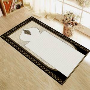 Gold Prayer <b>Rug</b>, Beige Prayer <b>Rug</b>, Religious <b>Rug</b>, Printed <b>Rug</b>,Nonwoven <b>Thin</b> <b>Rug</b> - Product Image 2