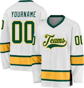 Venta al por mayor camisetas de hockey sobre hielo con nombre de equipo ajuste personalizado malla transpirable OEM suministro directo del fabricante - Product Image 1