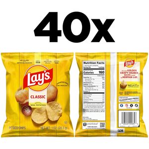 Papas Fritas Lay's, Clásicas, 1 Onza (Paquete de 40) - Product Image 3