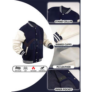 Veste de style unique Street Wear Letterman, meilleur prix, veste de style Letterman en vente en ligne, hiver, fabriquée au Pakistan - Product Image 3