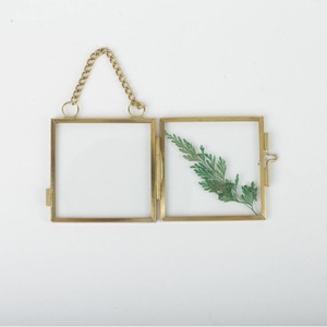 Latest Mini Clear Glass <b>Photo</b> <b>Frame</b> <b>Black</b> Finish Square Pattern New Release Smallest Lovely Hanging Hinged Picture Store - Product Image 3