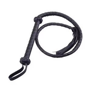 Bride de chasseur en cuir noir sur mesure avec poignée Équestre Faux cuir Chasseur Equine Entraînement Réglable Fit Chevaux - Product Image 5