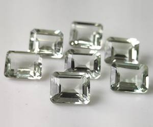 Offre Spéciale naturel vert améthyste pierre précieuse en vrac octogone coupe à facettes 4x6mm-10x12mm pour la fabrication de bijoux - Product Image 2