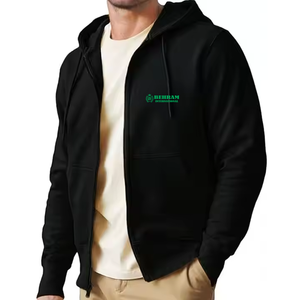 Meilleur prix 100% coton hommes fermeture éclair sweats à capuche éponge française 500 GSM bonne qualité pour la saison d'hiver dernier Style hommes - Product Image 1