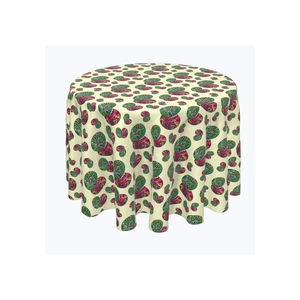 Nouvelle arrivée de nappes de mariage rondes de luxe en pur coton de style moderne avec logo privé personnalisé - Product Image 4