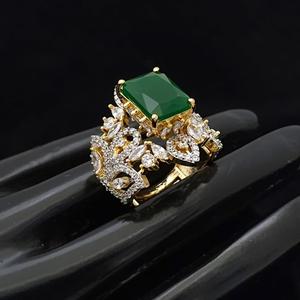 Superbe bague réglable à la mode de meilleure qualité finition or blanc pour la fonction et la collection de vêtements de mariage de fête pour les femmes - Product Image 1