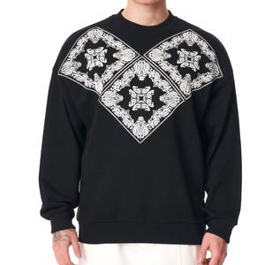 Sweat-shirt à épaules tombantes surdimensionné pour homme en vrac Meilleure qualité Basiques pour homme Sweat-shirt à col rond surdimensionné en coton mélangé - Product Image 1