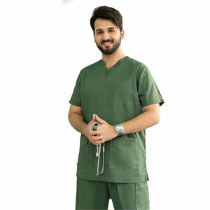 Hôpital médical hommes docteur gommage costumes pour hommes extensibles portent des gommages soins infirmiers uniformes chirurgicaux ensembles pour hommes - Product Image 1