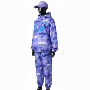 Conjunto cortavientos deportivo para mujer Premium 160GSM tela impermeable ligera azul violeta diseño de logotipo personalizado cortavientos de talla grande - Product Image 4