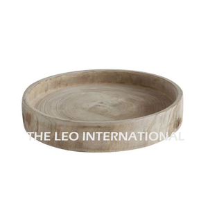 Bandeja de Servir Redonda de Aluminio con Acabado Dorado, Platos y Bandejas Seguras, Decoración de Hogar Hecha a Mano de Lujo - Product Image 6