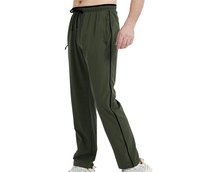 Pantalon de jogging personnalisé pour homme, vert olive premium, 100% coton molletonné, fabrication directe Sialkot, haute qualité, streetwear, OEM