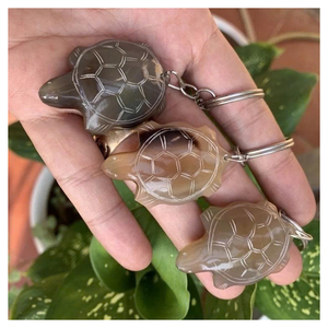 พวงกุญแจเขาสัตว์ทำด้วยมือธรรมชาติพวงกุญแจเขาเวียดนามของขวัญดีไซน์ปลาคาร์พสำหรับตกแต่งของที่ระลึกและเสน่ห์ของกระเป๋า - Product Image 2