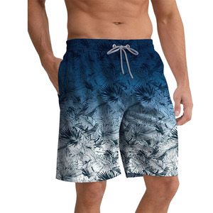 Shorts de plage en polyester personnalisés pour hommes, short de surf, maillot de bain deux pièces avec poche, shorts de bain pour hommes - Product Image 2