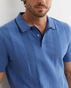 100% algodón de manga corta de gran tamaño para Polo, ropa informal con bordado personalizado e impresión digital, patrón sólido - Product Image 6