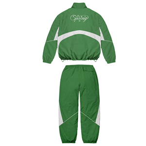 Ensemble survêtement en nylon personnalisé, veste zippée et pantalon, décontracté, léger, coupe-vent en nylon, veste coupe-vent pour homme, survêtement pour homme - Product Image 5