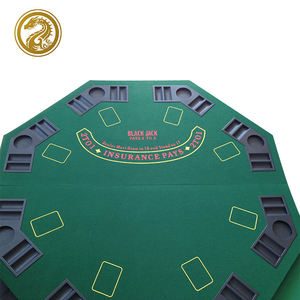 Alfombrilla de mesa de póquer plegable portátil personalizable de alta calidad, diseño moderno de lujo para Blackjack Roulette Casino & Mahjong Gambling - Product Image 3
