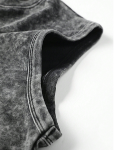 Casual impreso 2 piezas gimnasio sin mangas deportes 2025 hombres tanques y pantalones cortos traje hombres ropa lavada 2 uds conjuntos de baloncesto - Product Image 5