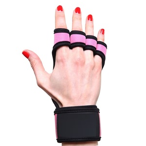 ถุงมือยิมยกน้ำหนักออกกำลังกายสำหรับผู้หญิงผู้ชายสายรัดข้อมือแบบปรับได้ระบายอากาศ - Product Image 5