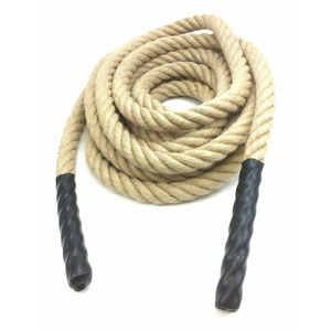 Cuerdas de batalla de yute para entrenamiento de potencia de gimnasio de 15 metros con cubierta de nailon, cuerda de batalla a la venta - Product Image 3