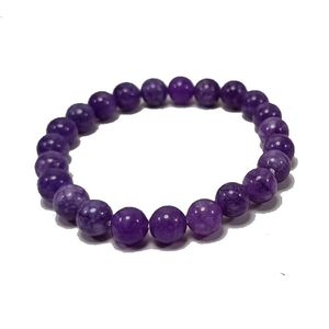 <b>Crystal</b> <b>bracelet</b> Lepidolite Round Beads Stone <b>Crystal</b> Gemstone Fashion Jewelry Men and <b>Women</b> Gift Energy - Product Image 4